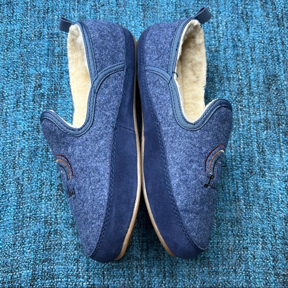 Lucky Brand Kozey 2 Faux Fur Lucky Rainbow Slippers in Blue - Picture 4 of 8
